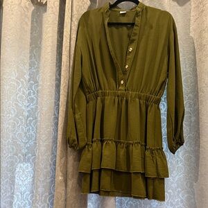 Olive Green Women's Top